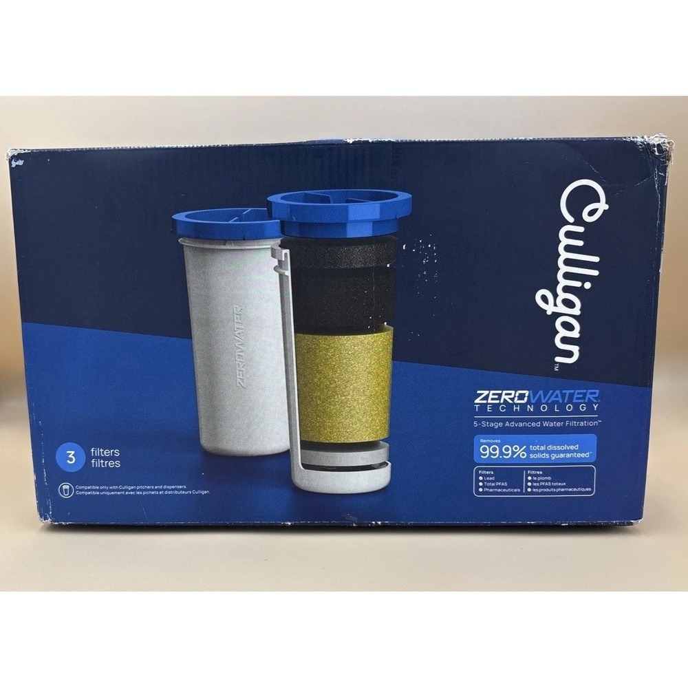 Culligan with ZeroWater Technology Replacement Filter 5-Stage Water Filter, 3 PK